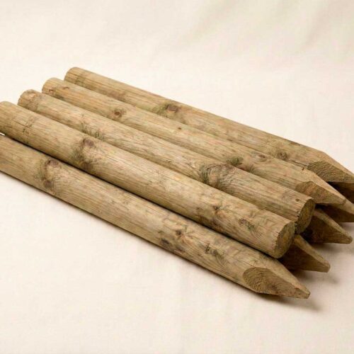 Poste de madera tratada 2,3 m x Ø 10 cm (mínimo 90 unidades)