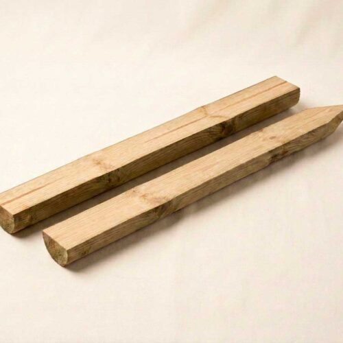 Poste de madera semi redondo tratado 1,80 m x Ø 10 cm